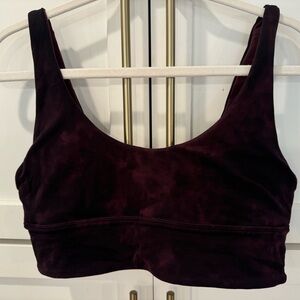 Lululemon Align Bra size 12 maroon/tie dye